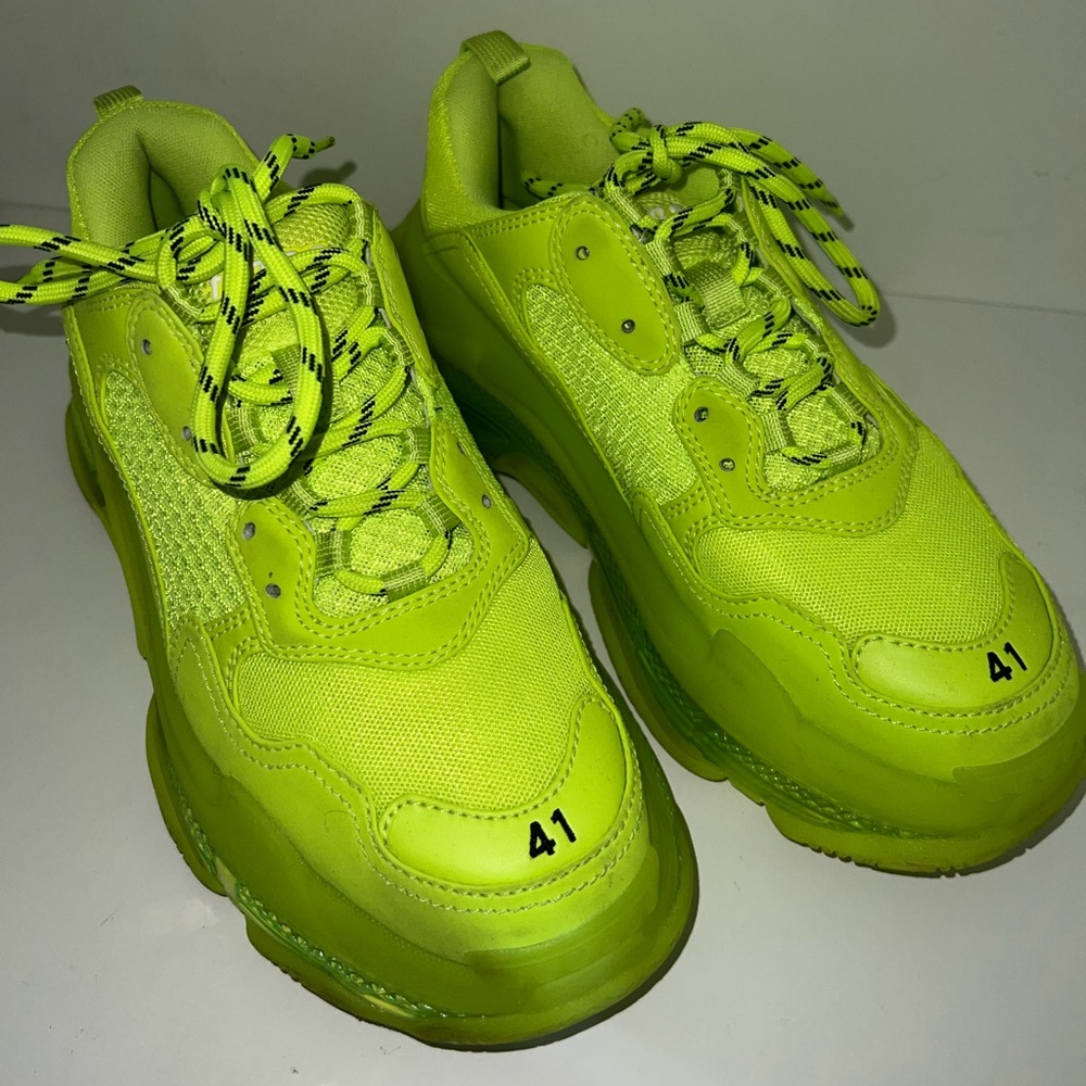 Neon Green Balenciaga Triple S